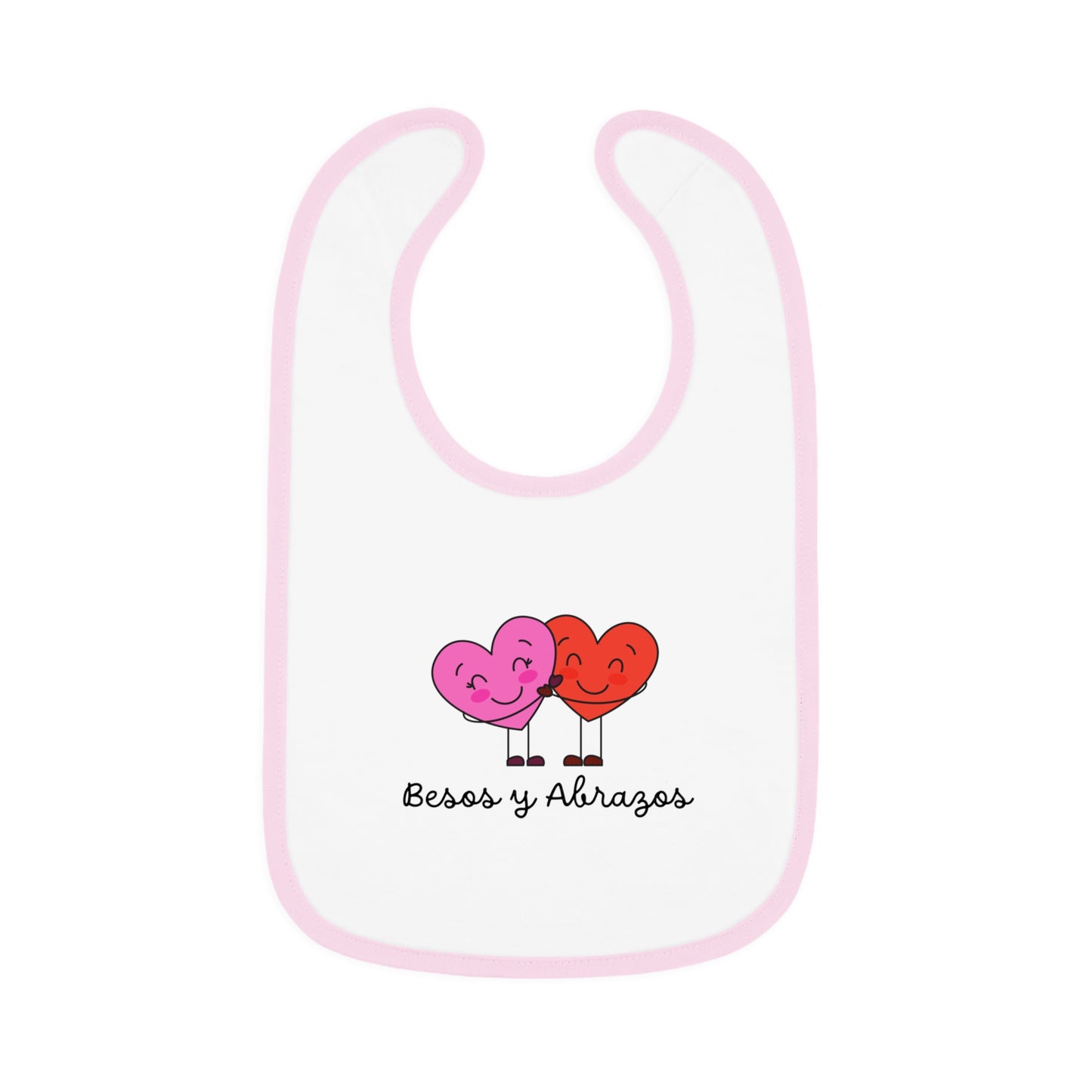Besos Baby Contrast Trim Jersey Bib