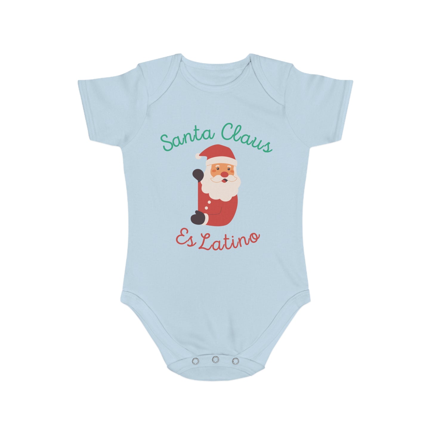 Santa Claus Short Sleeve Baby Bodysuit