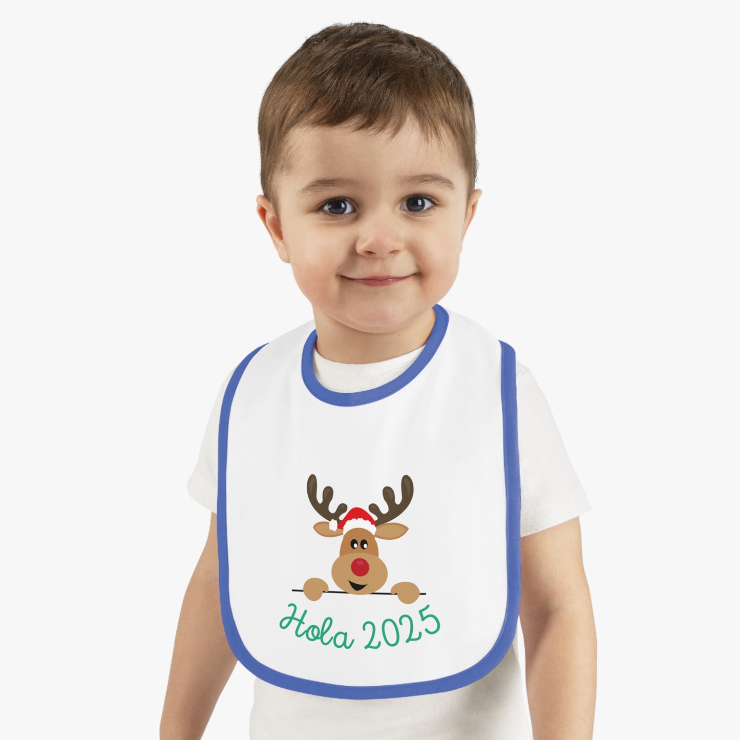 Hola 2025 Baby Contrast Trim Jersey Bib