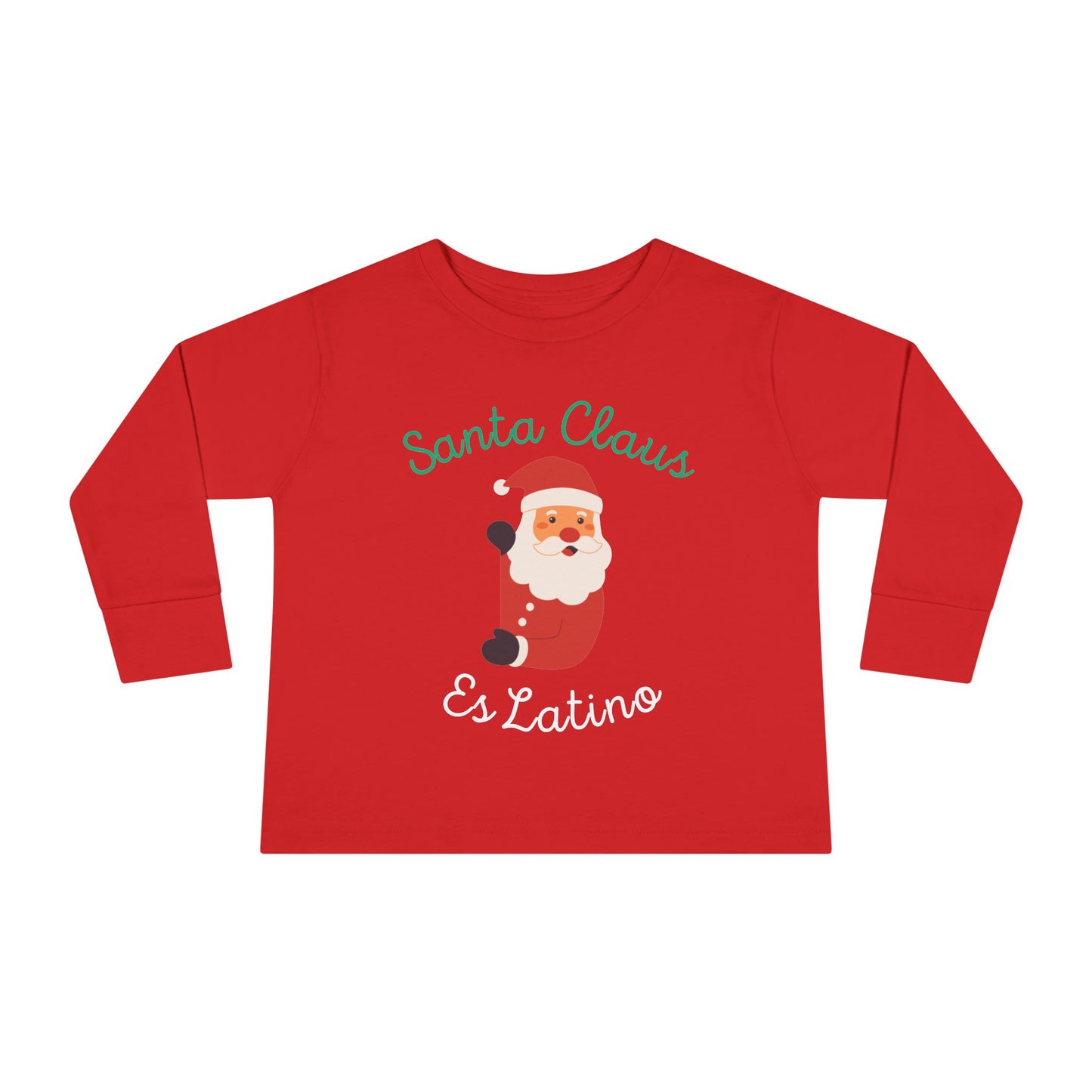 Santa Claus Red Toddler Long Sleeve Tee