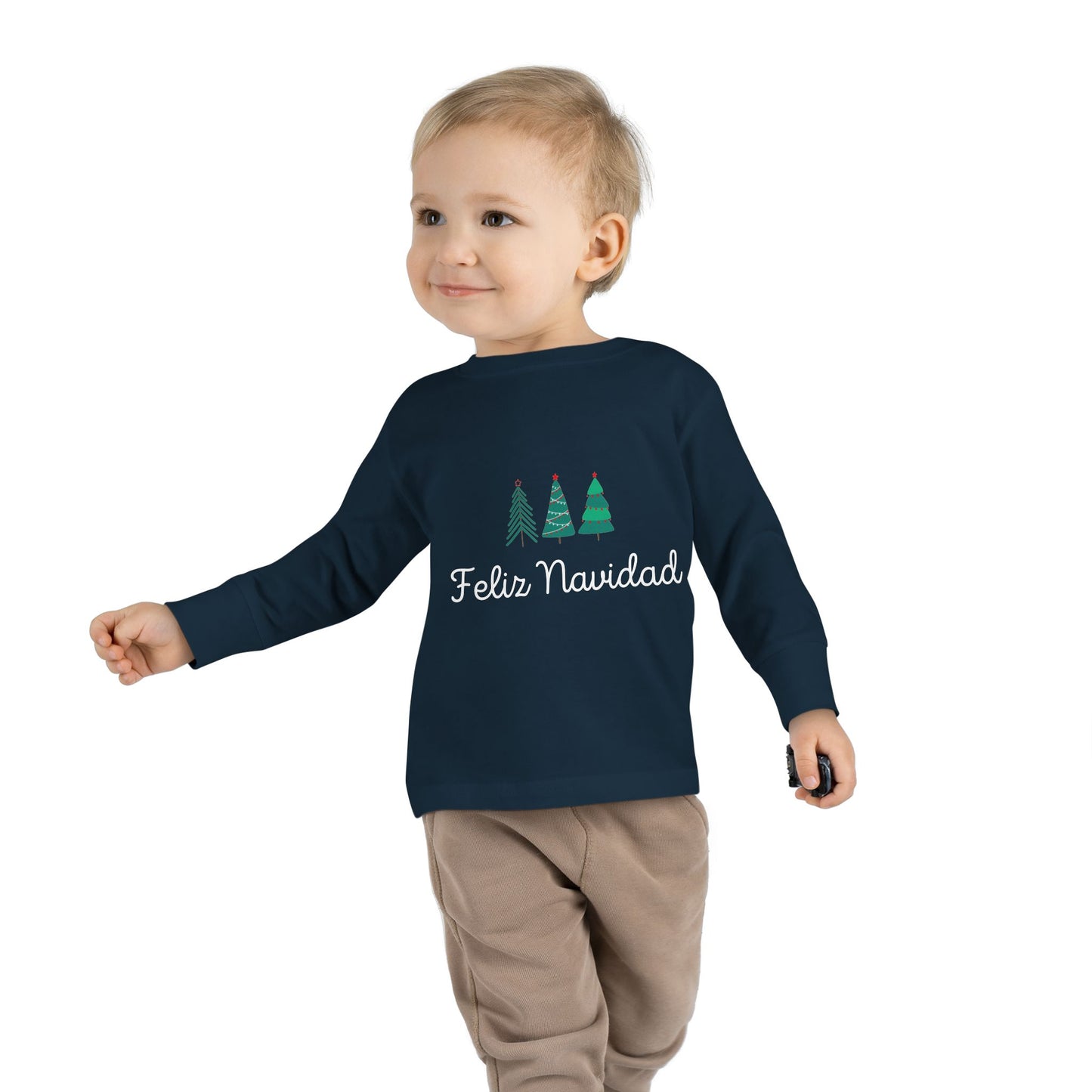 Feliz Navidad Toddler Long Sleeve Tee
