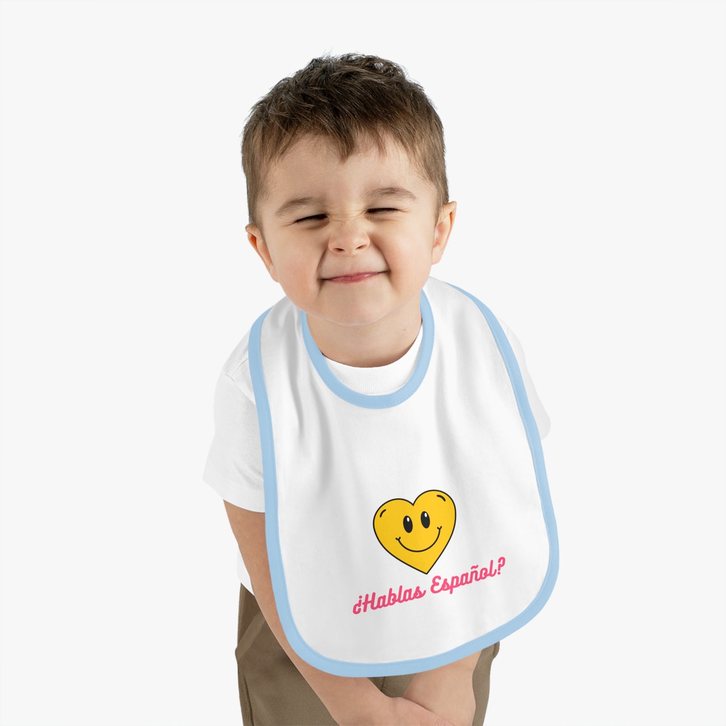 Español Baby Contrast Trim Jersey Bib