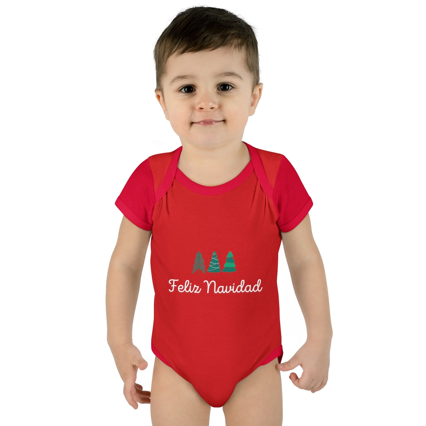 Feliz Navidad Infant Baby Rib Bodysuit