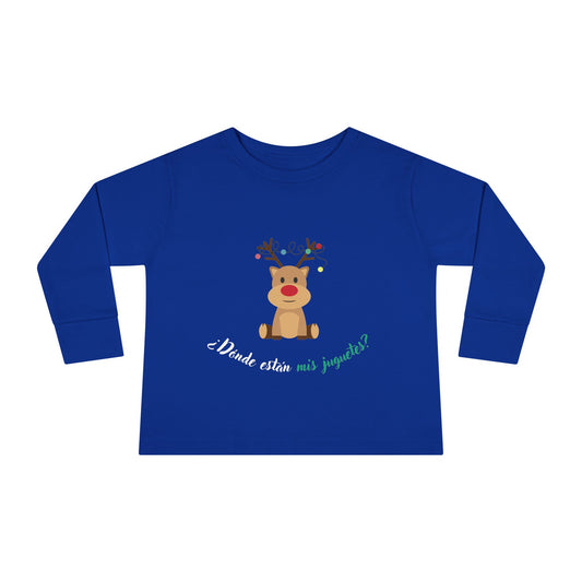 Mis Juguetes Toddler Long Sleeve Tee