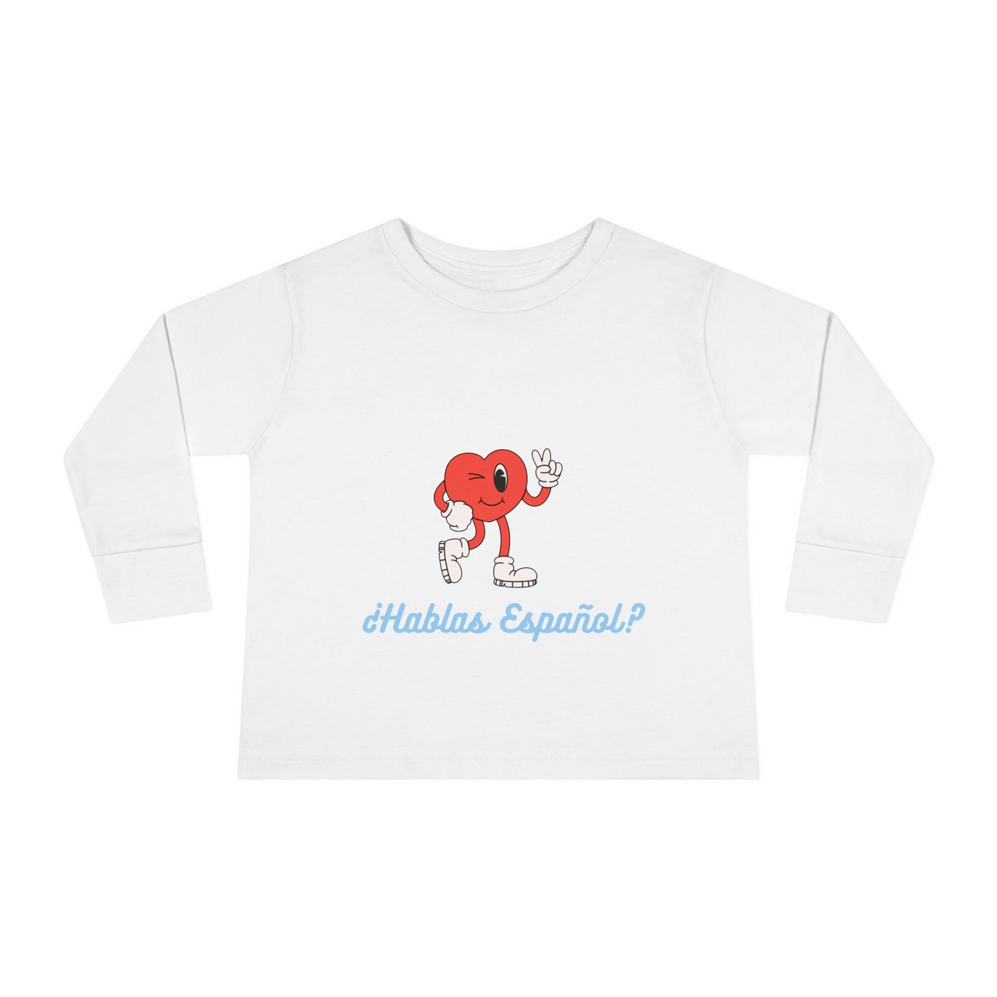 Hablas Español Toddler Long Sleeve Tee