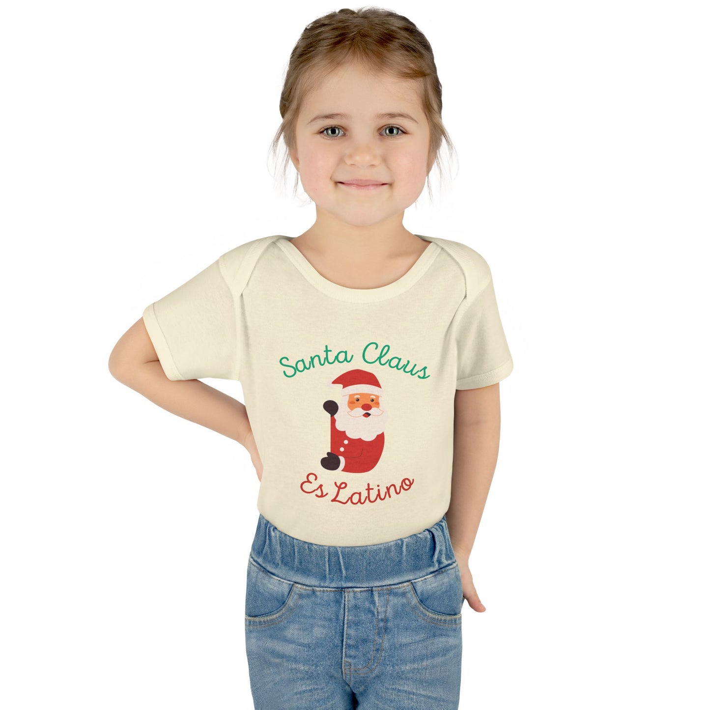 Santa Claus Infant Baby Rib Bodysuit