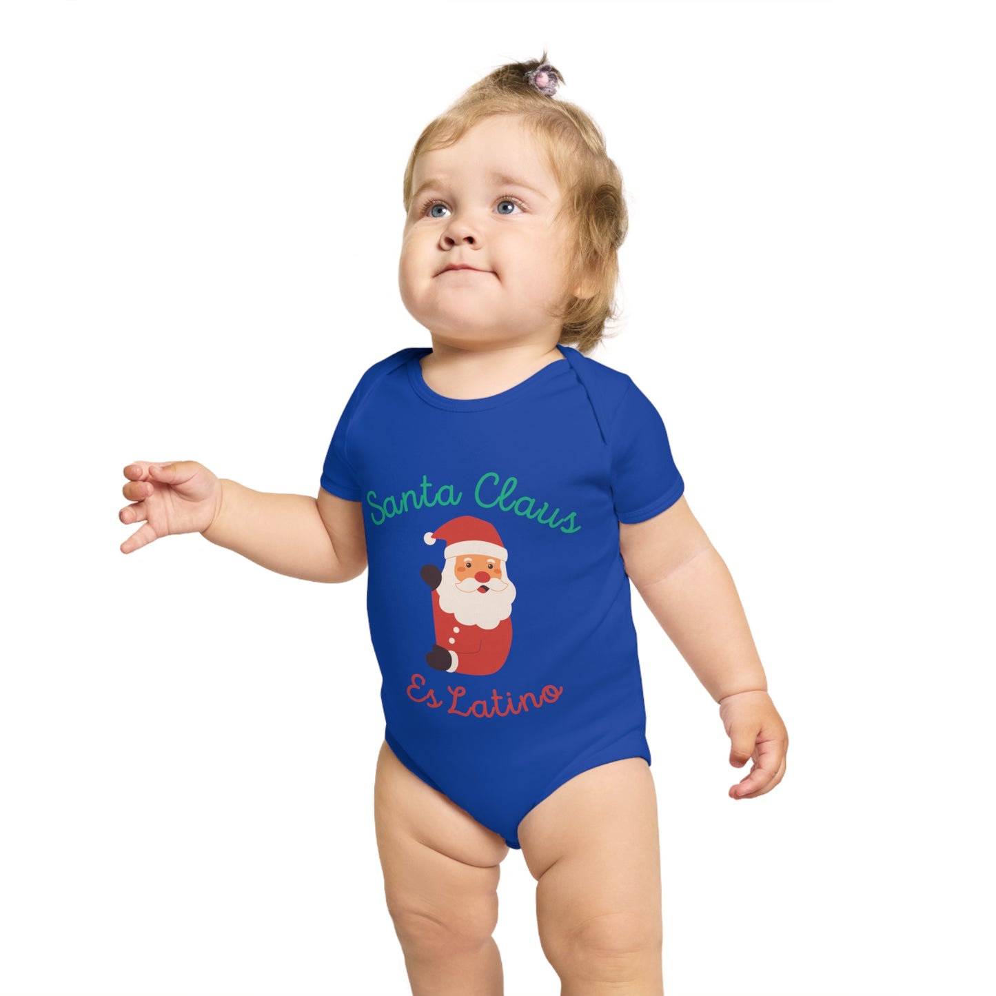 Santa Claus Short Sleeve Baby Bodysuit