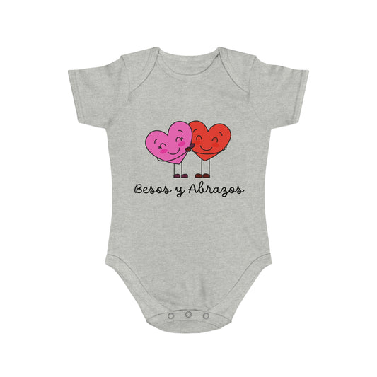 Besos Short Sleeve Baby Bodysuit