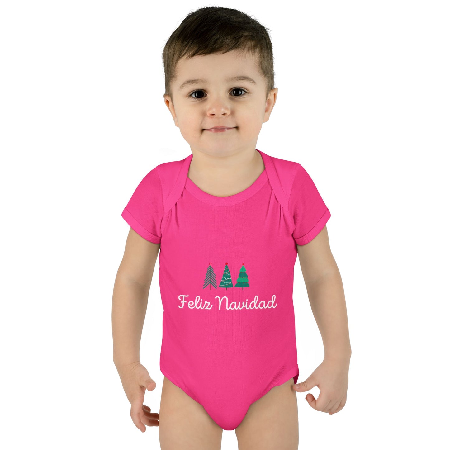 Feliz Navidad Infant Baby Rib Bodysuit