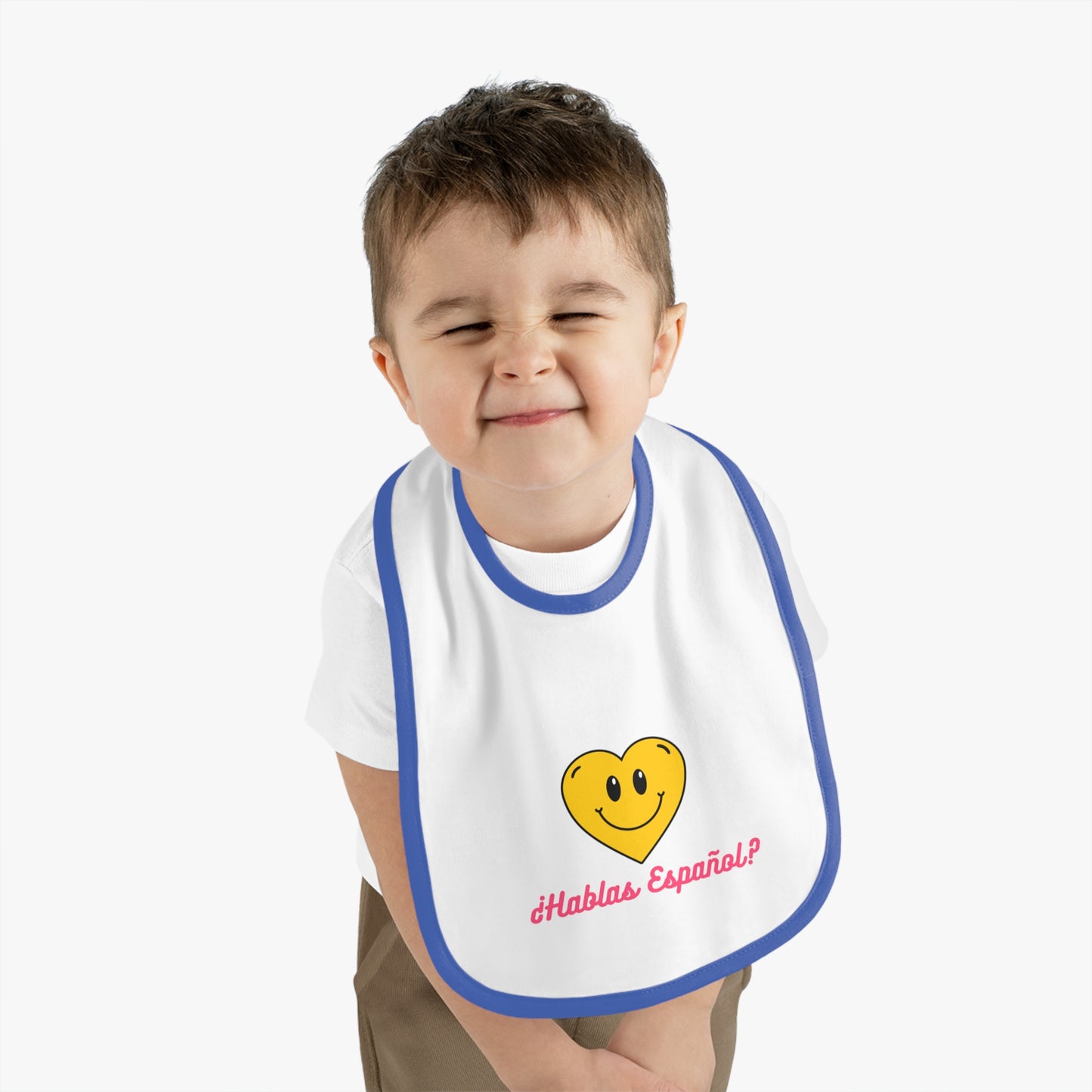 Español Baby Contrast Trim Jersey Bib