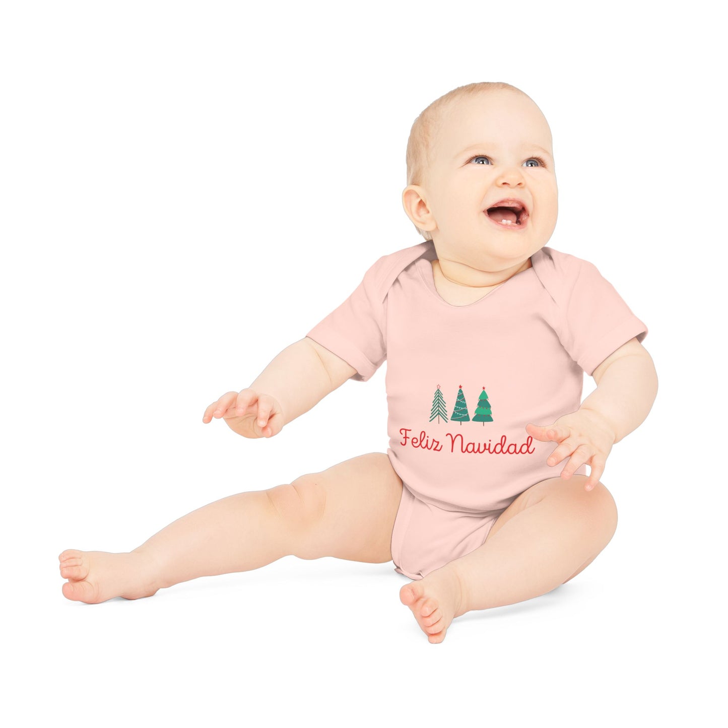 Feliz Navidad Baby Organic Short Sleeve Bodysuit