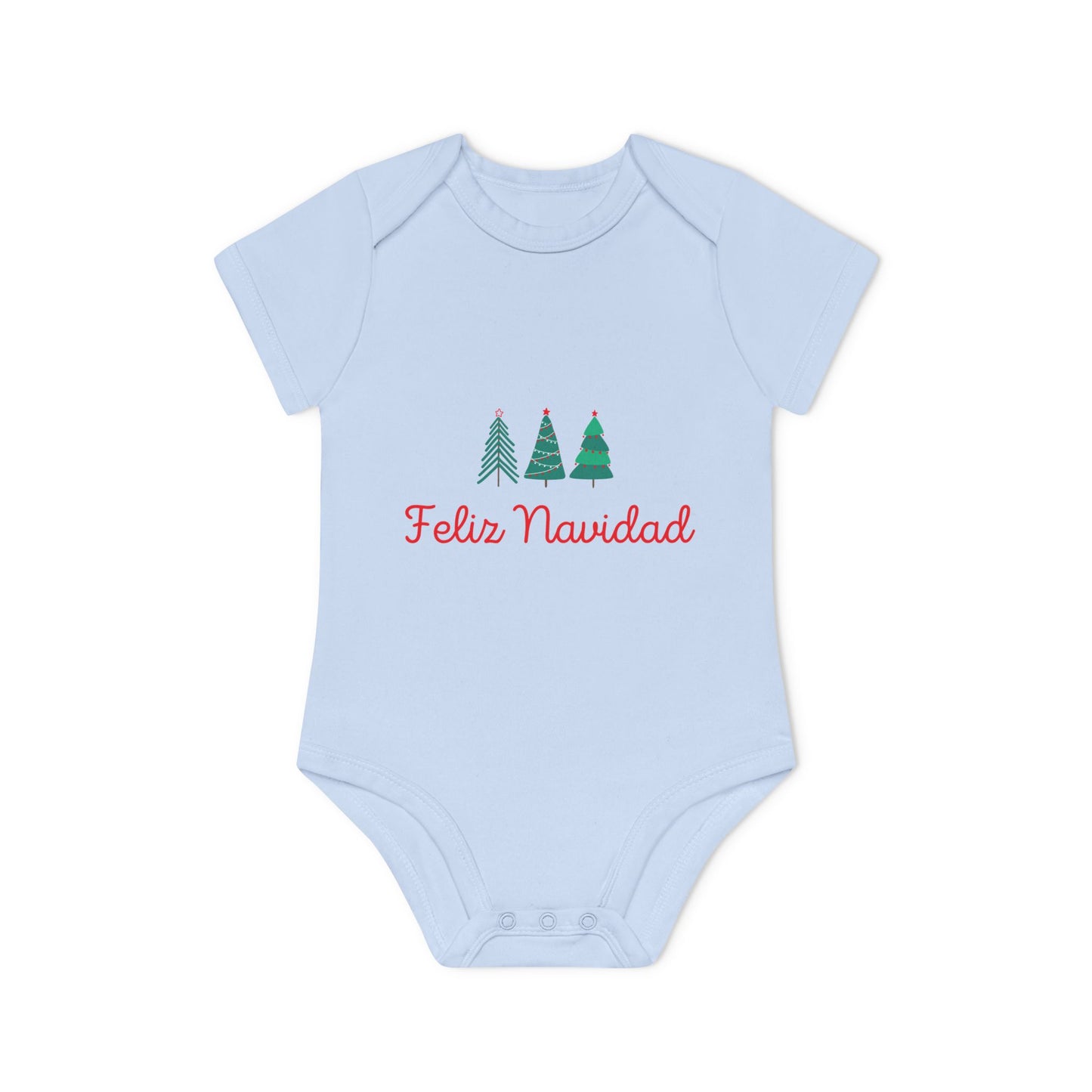 Feliz Navidad Baby Organic Short Sleeve Bodysuit