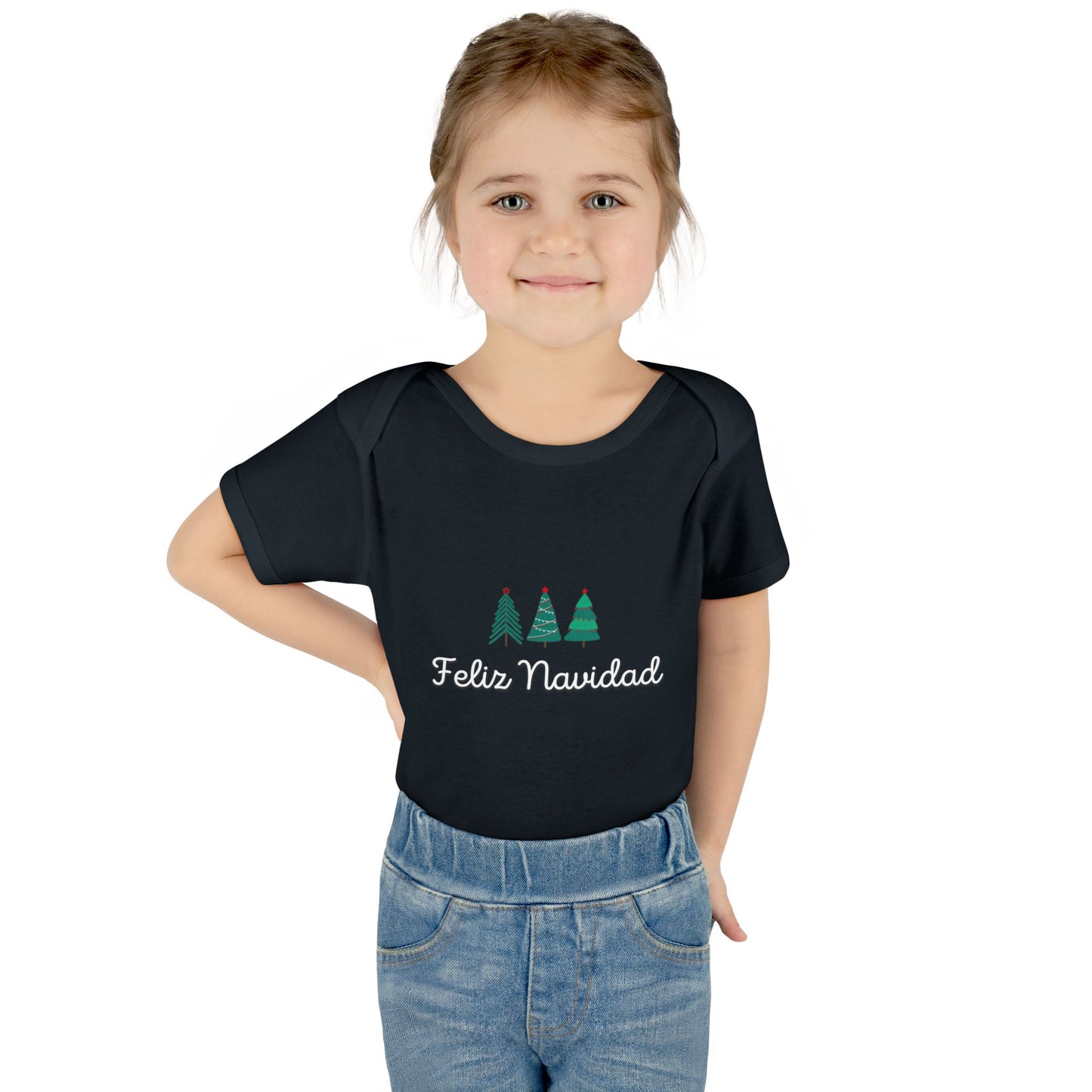 Feliz Navidad Infant Baby Rib Bodysuit