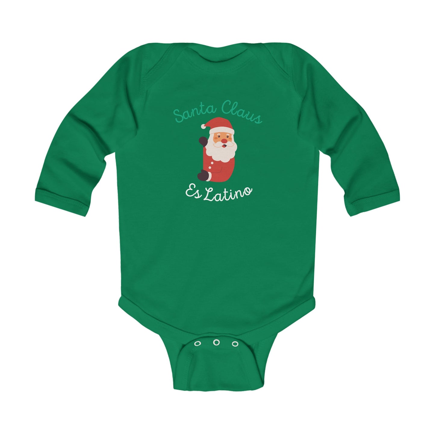 Santa Claus Red Infant Long Sleeve Bodysuit