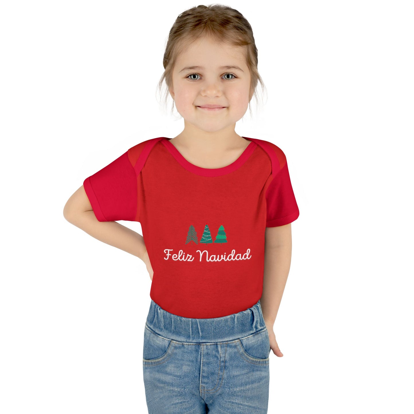 Feliz Navidad Infant Baby Rib Bodysuit