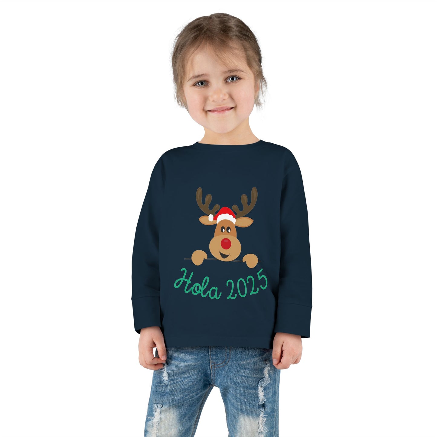 Hola 2025 Toddler Long Sleeve Tee