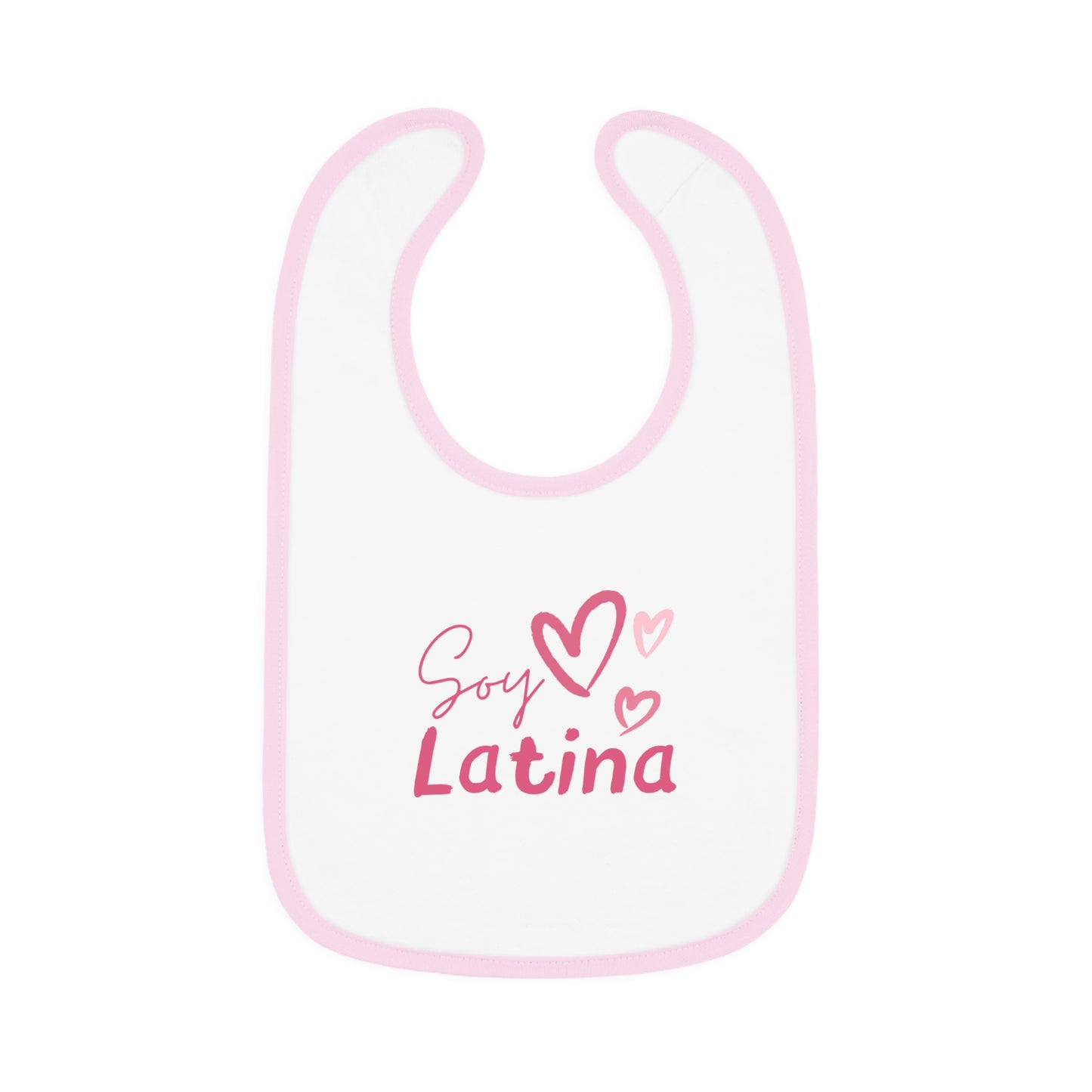 Soy Latina Baby Contrast Trim Jersey Bib