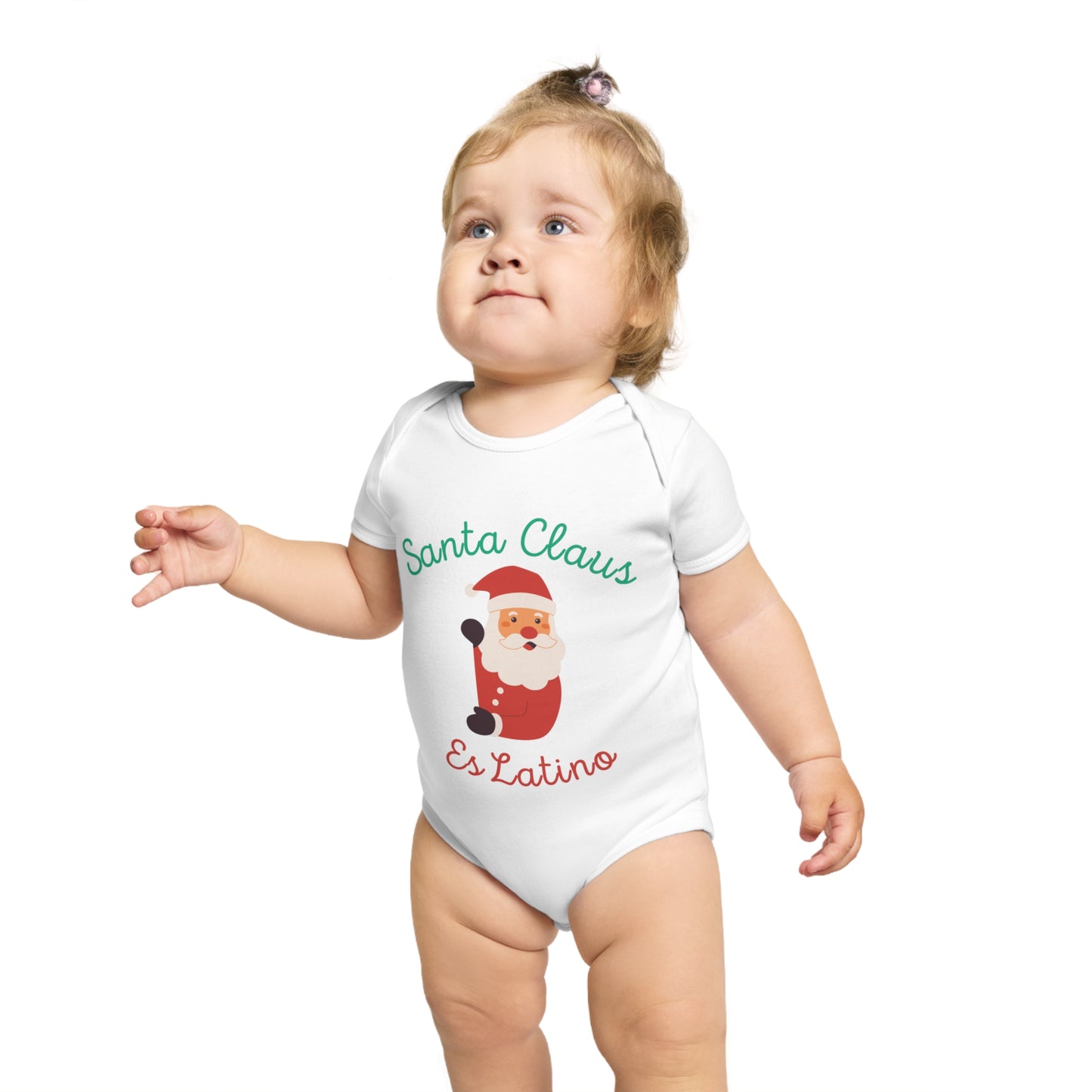 Santa Claus Short Sleeve Baby Bodysuit