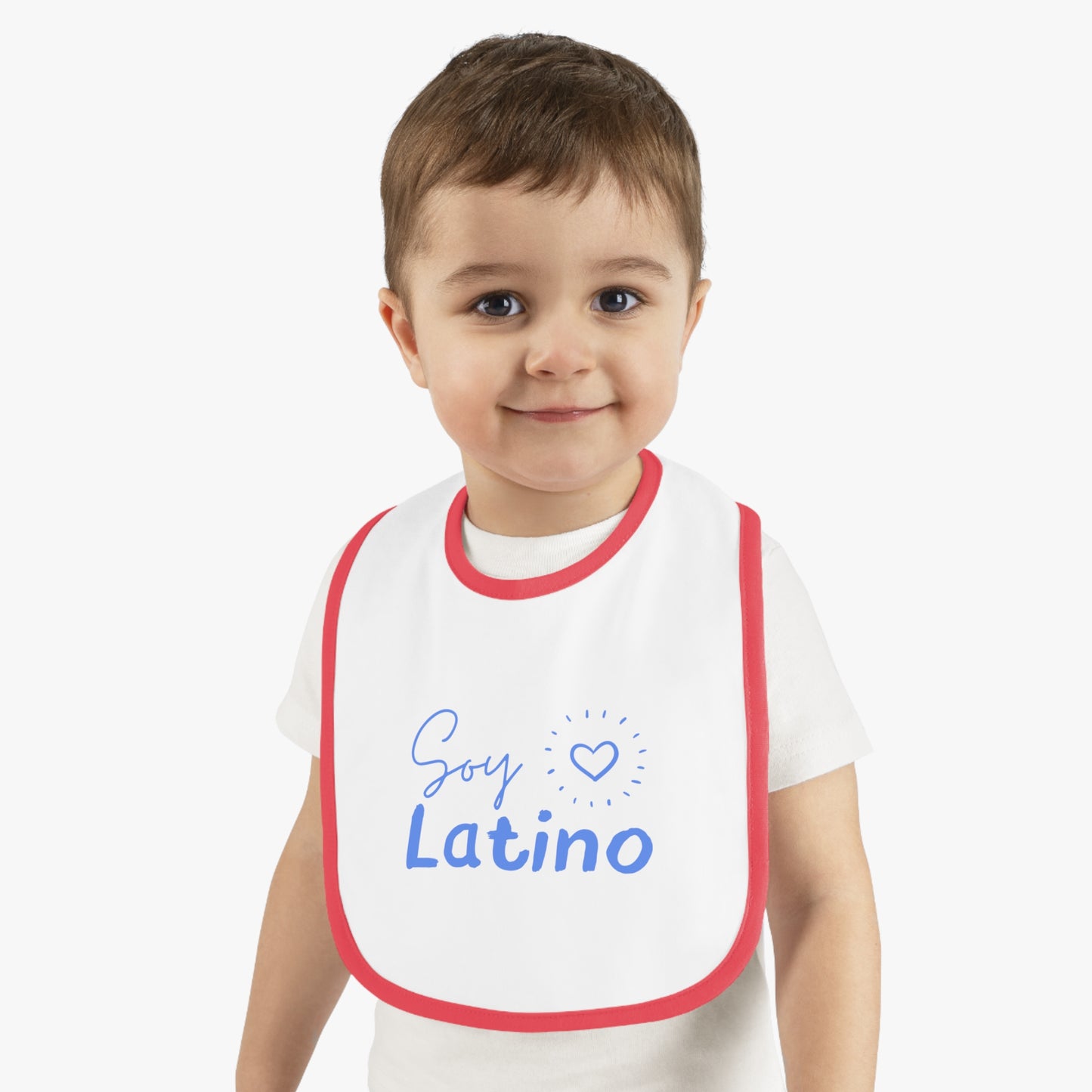 Soy Latino Baby Contrast Trim Jersey Bib