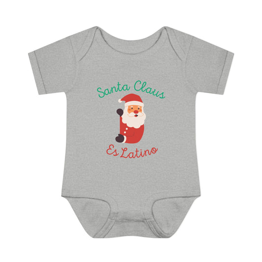 Santa Claus Infant Baby Rib Bodysuit