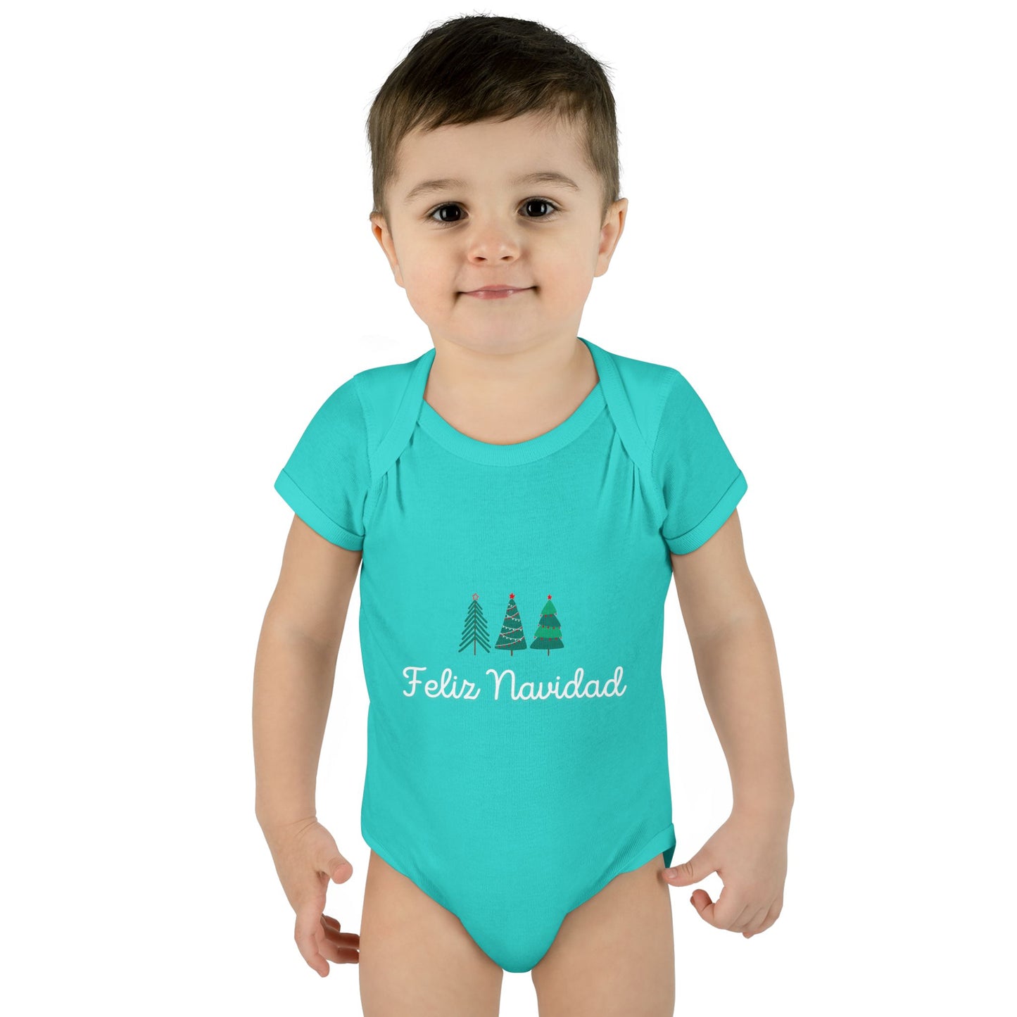 Feliz Navidad Infant Baby Rib Bodysuit