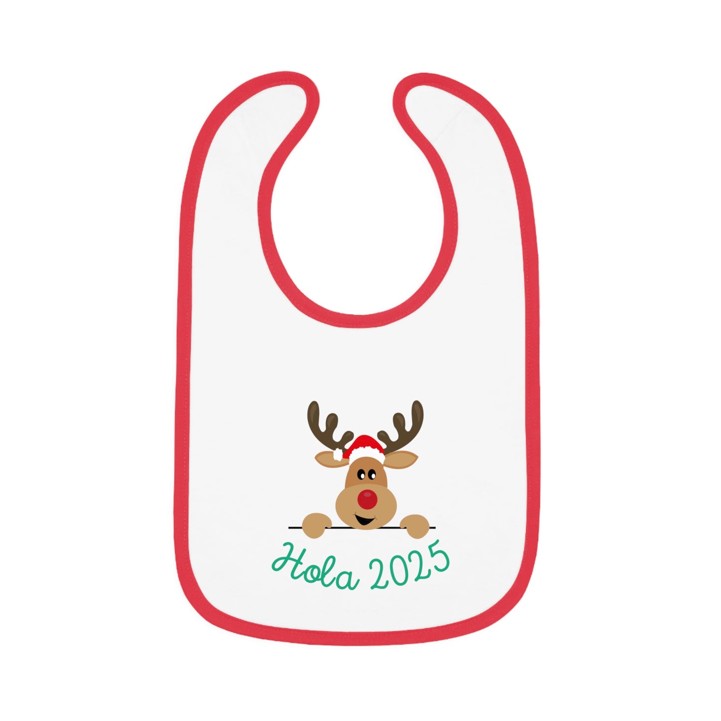 Hola 2025 Baby Contrast Trim Jersey Bib