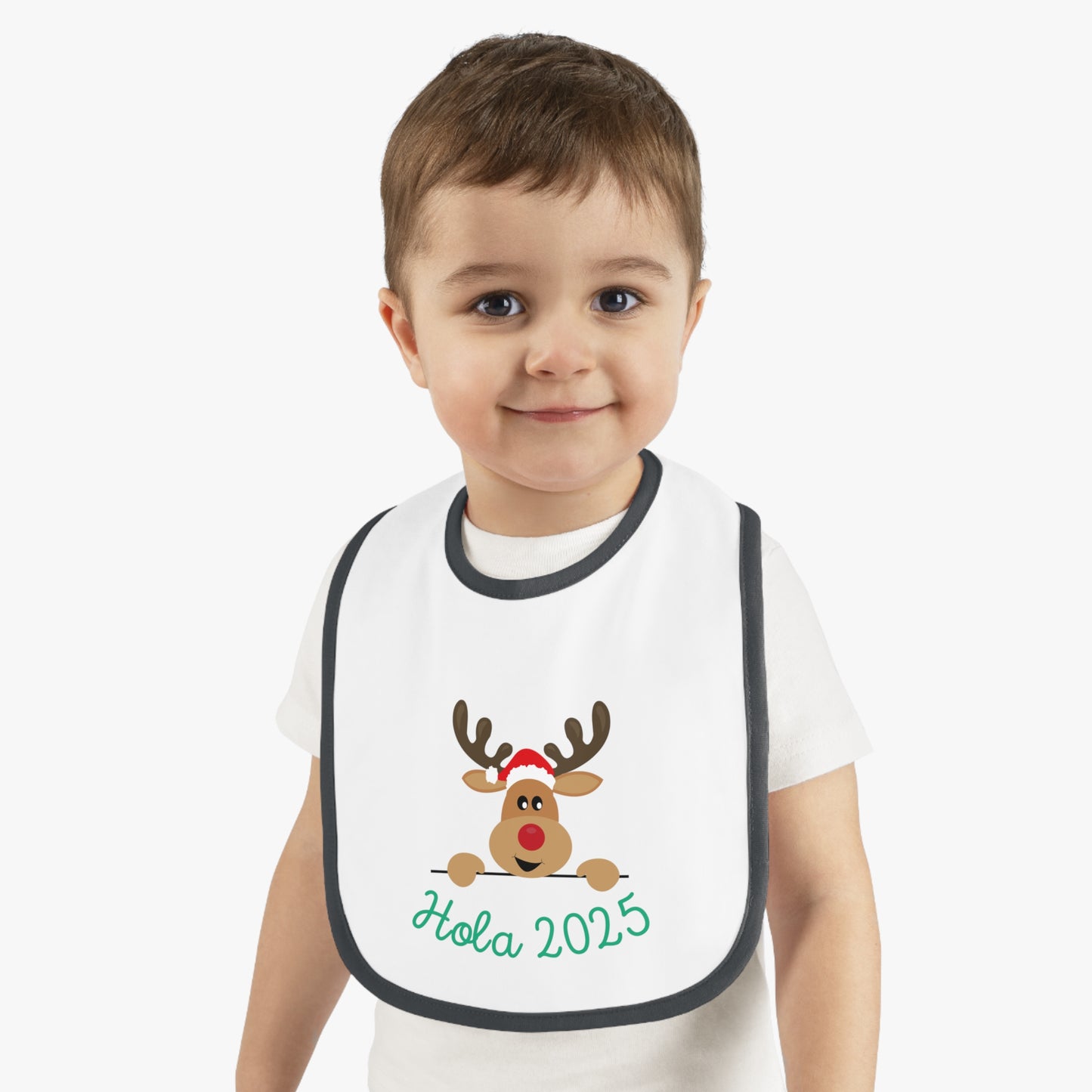 Hola 2025 Baby Contrast Trim Jersey Bib