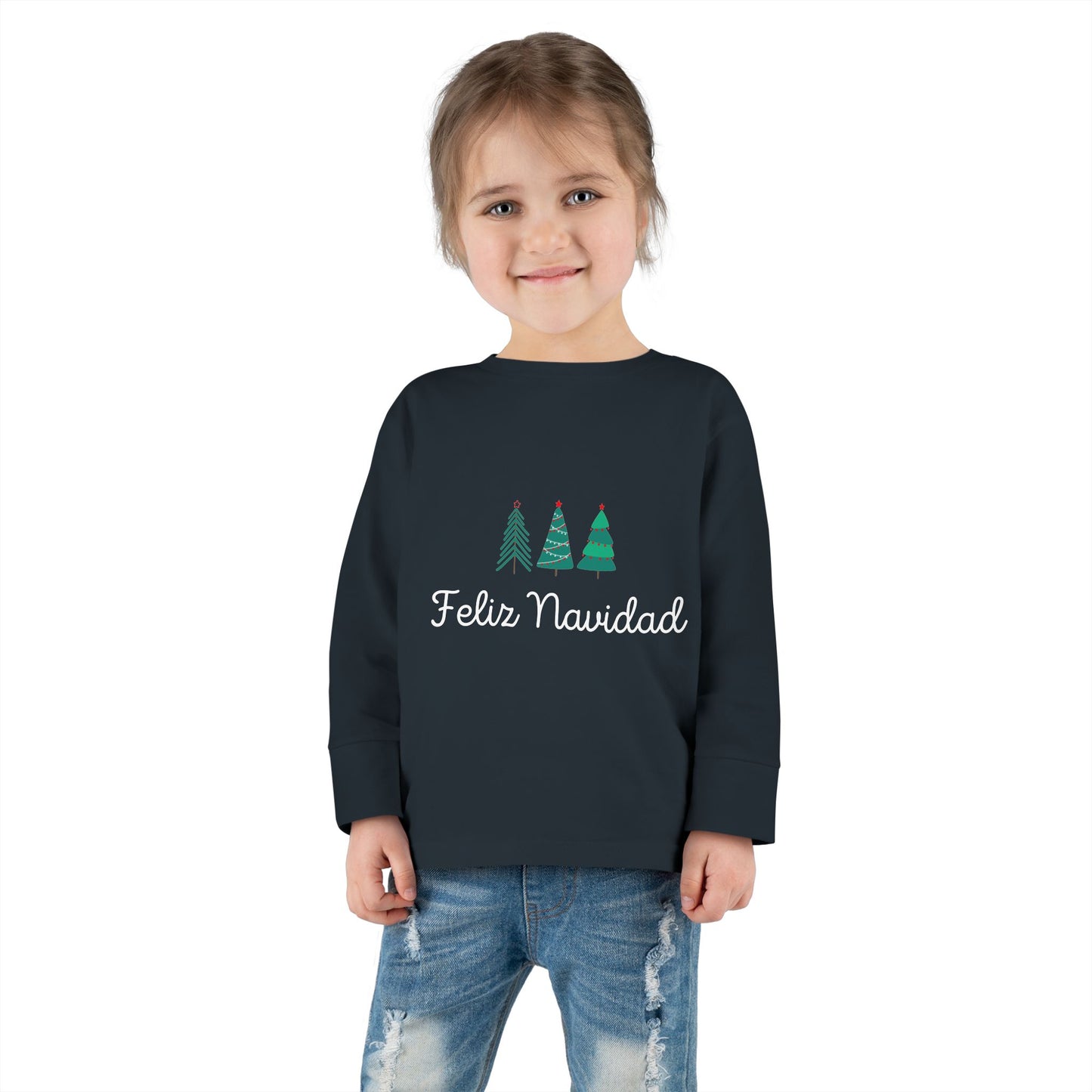 Feliz Navidad Toddler Long Sleeve Tee
