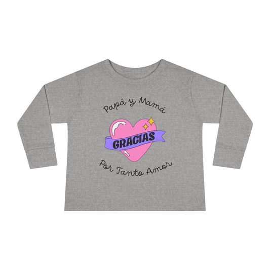 Gracias Toddler Long Sleeve Tee