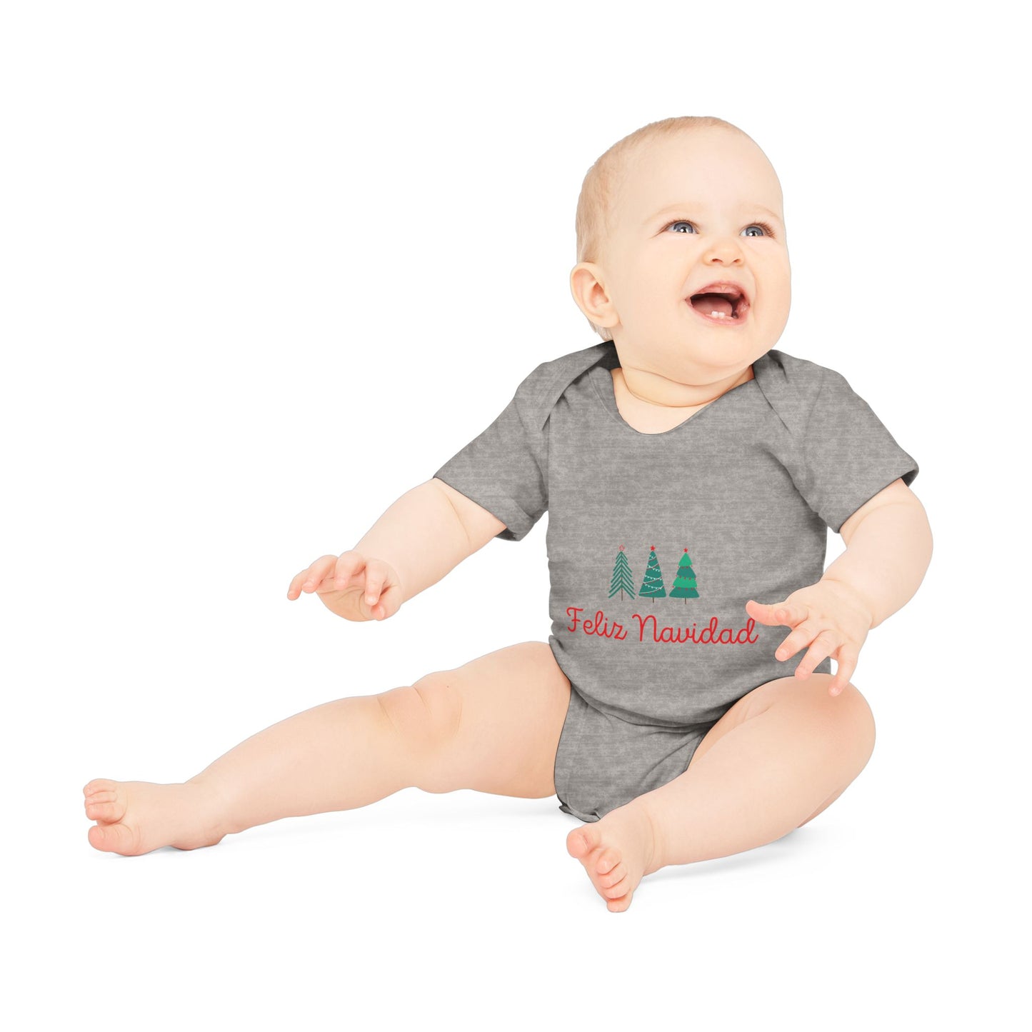 Feliz Navidad Baby Organic Short Sleeve Bodysuit
