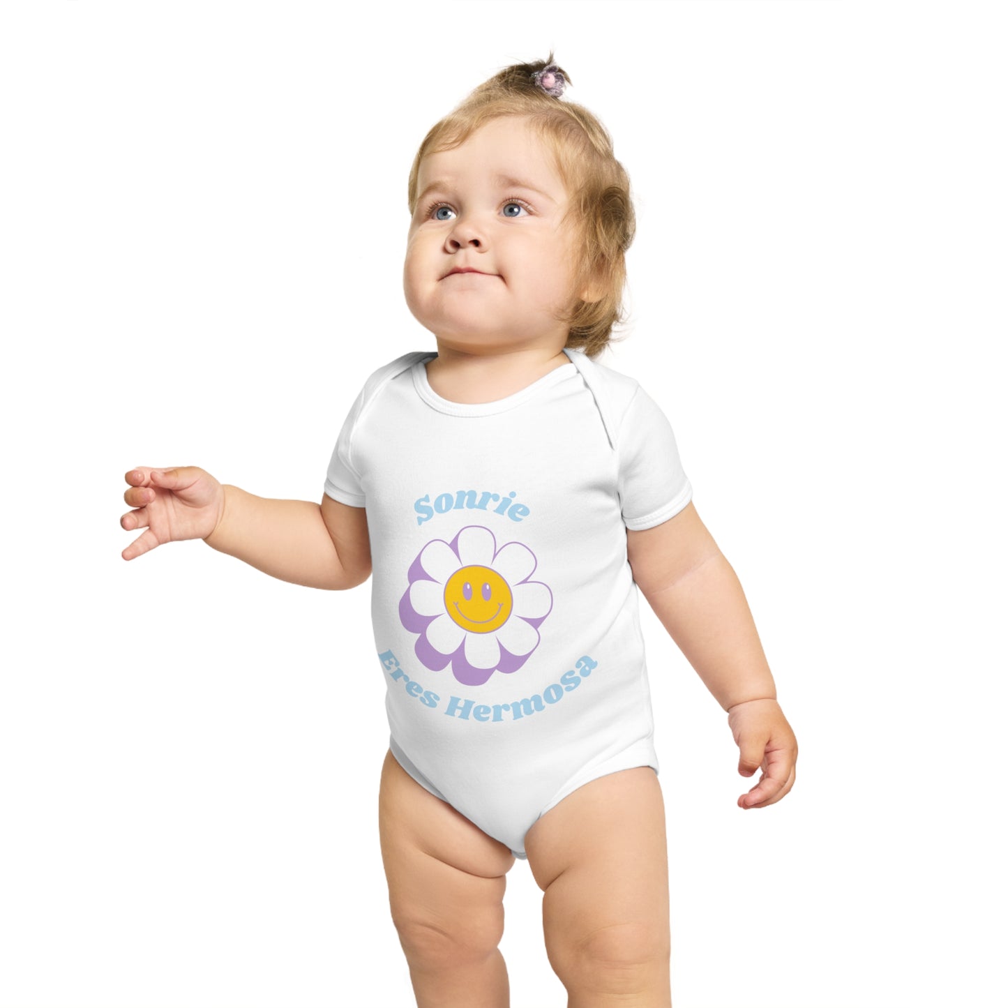 Sonrie Short Sleeve Baby Bodysuit