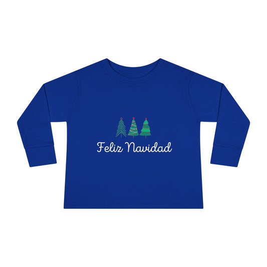 Feliz Navidad Toddler Long Sleeve Tee