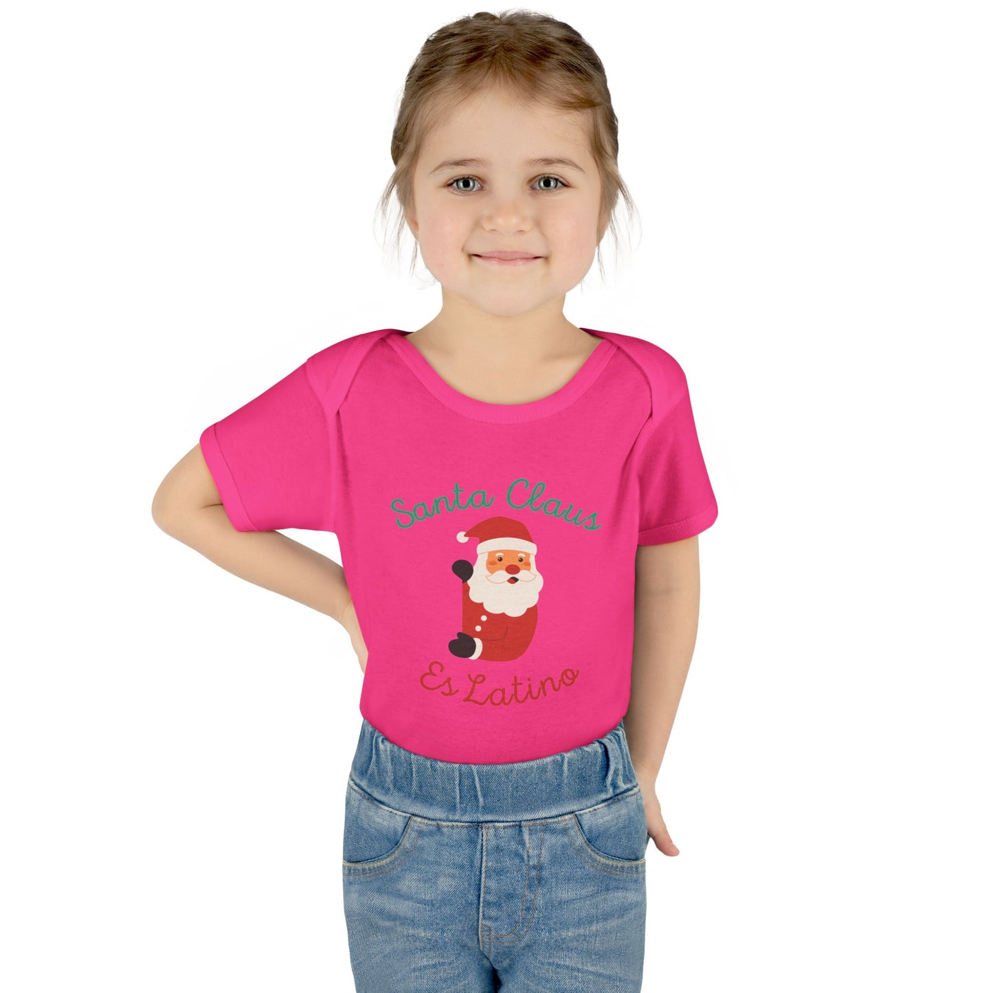 Santa Claus Infant Baby Rib Bodysuit