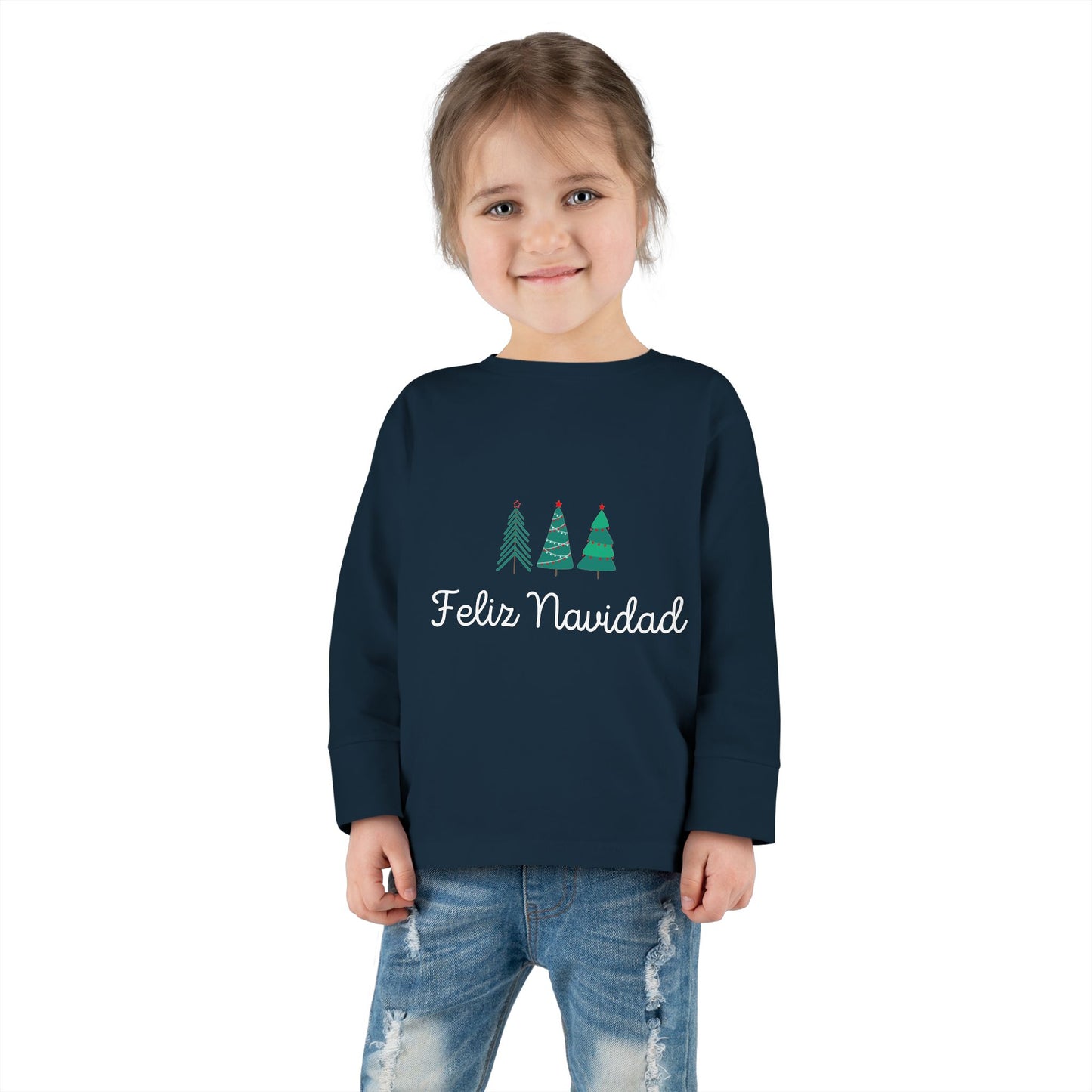 Feliz Navidad Toddler Long Sleeve Tee