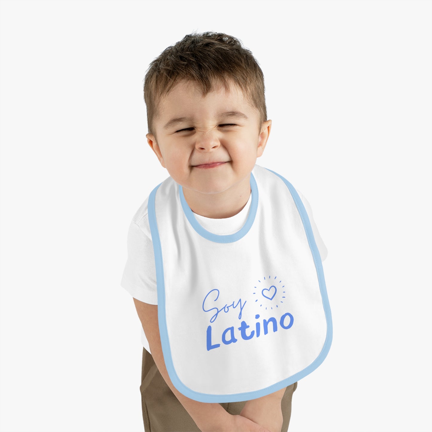 Soy Latino Baby Contrast Trim Jersey Bib