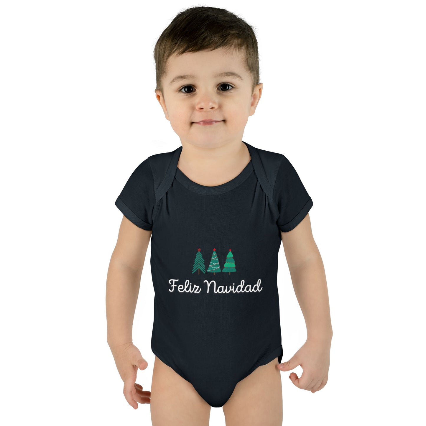 Feliz Navidad Infant Baby Rib Bodysuit