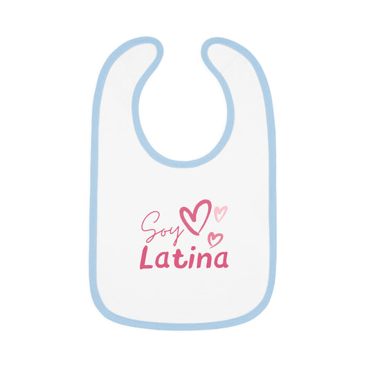 Soy Latina Baby Contrast Trim Jersey Bib