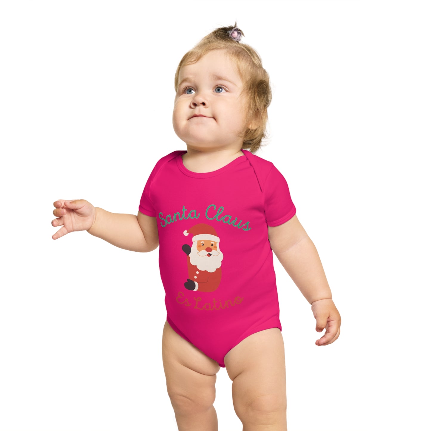 Santa Claus Short Sleeve Baby Bodysuit