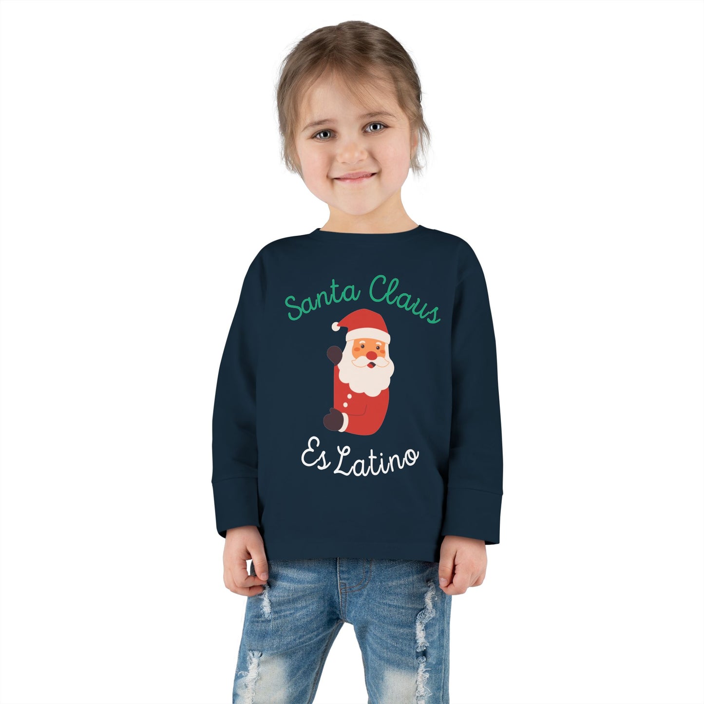 Santa Claus Red Toddler Long Sleeve Tee