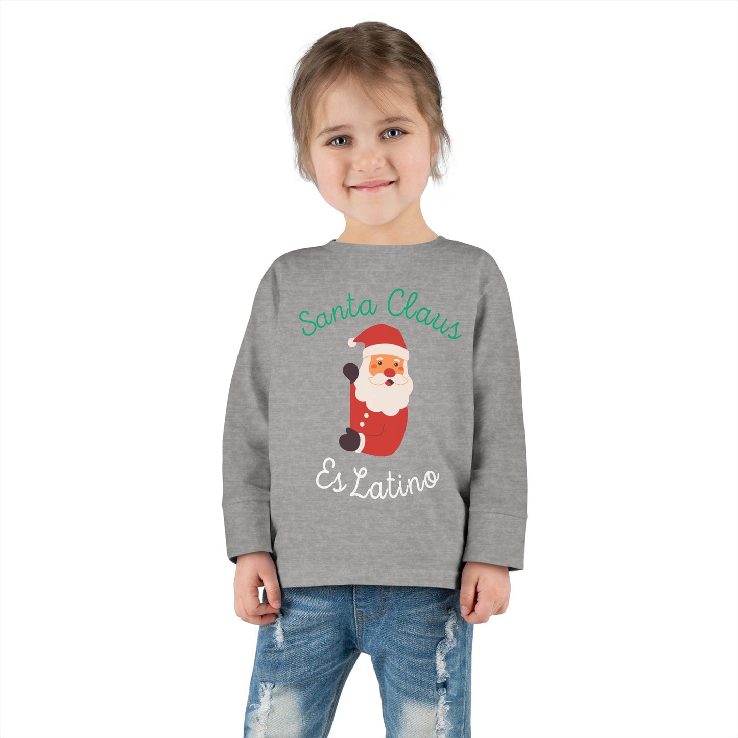Santa Claus Red Toddler Long Sleeve Tee