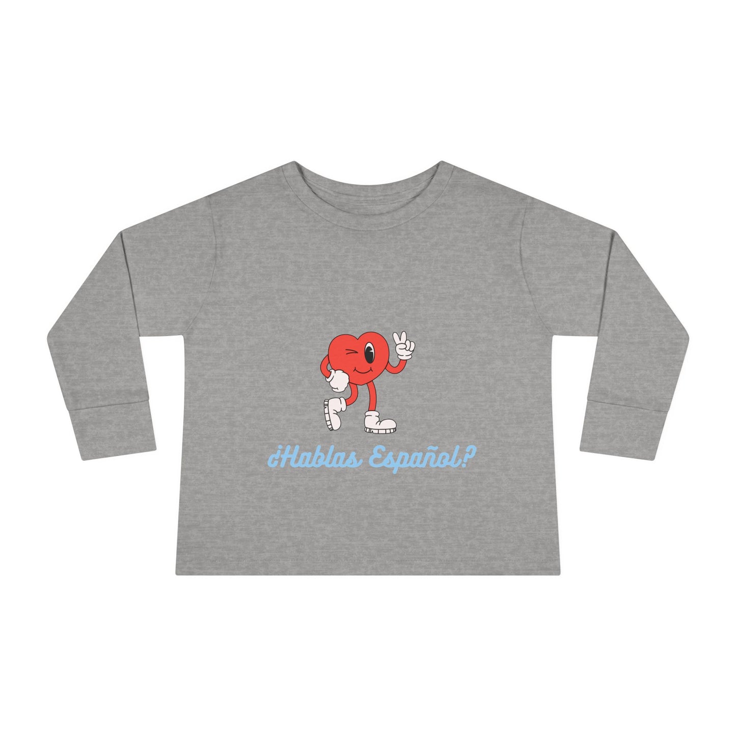 Hablas Español Toddler Long Sleeve Tee