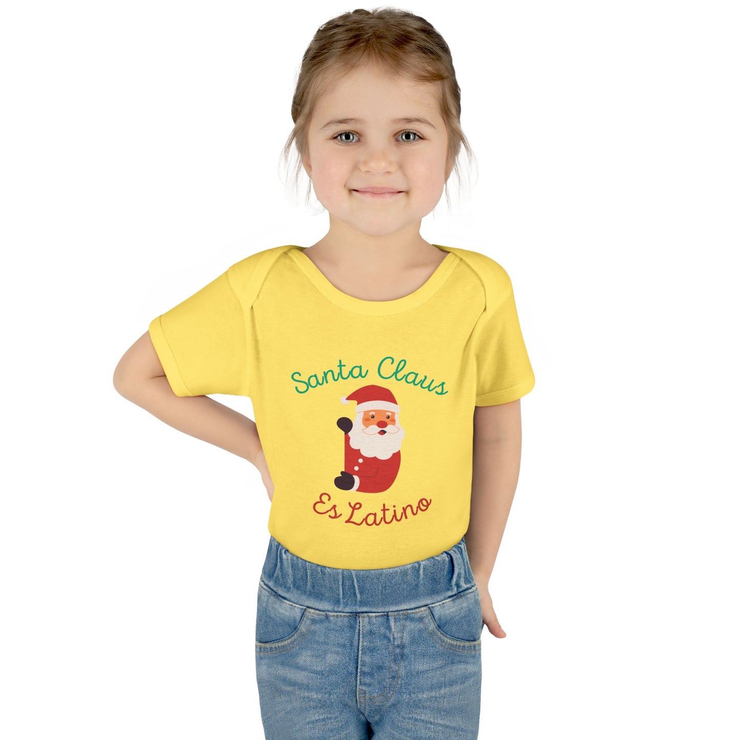 Santa Claus Infant Baby Rib Bodysuit