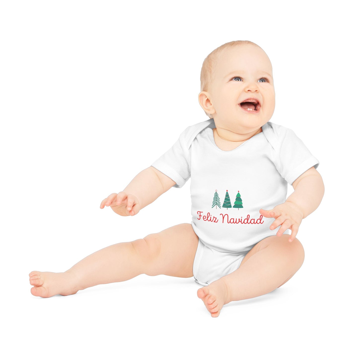 Feliz Navidad Baby Organic Short Sleeve Bodysuit