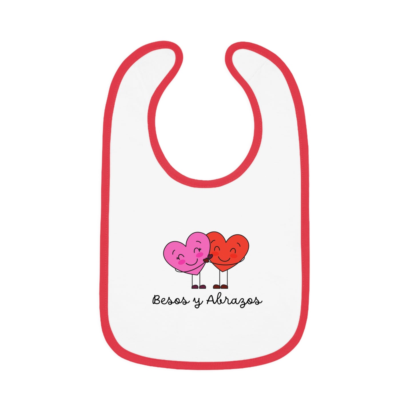 Besos Baby Contrast Trim Jersey Bib