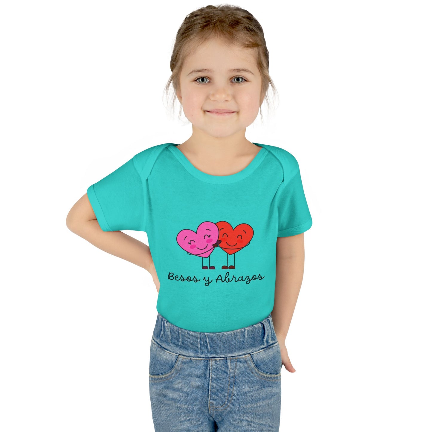 Besos Infant Baby Rib Bodysuit