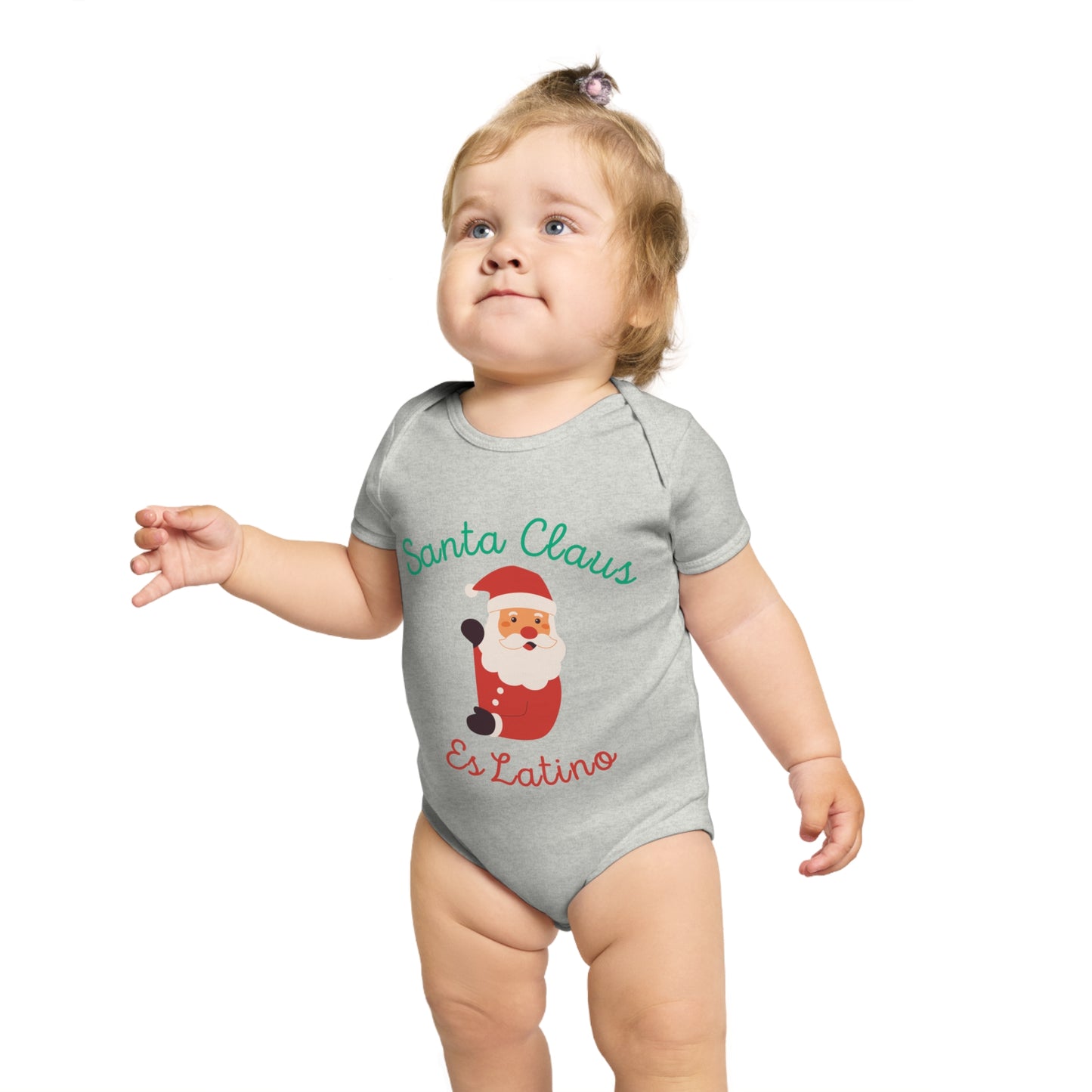 Santa Claus Short Sleeve Baby Bodysuit