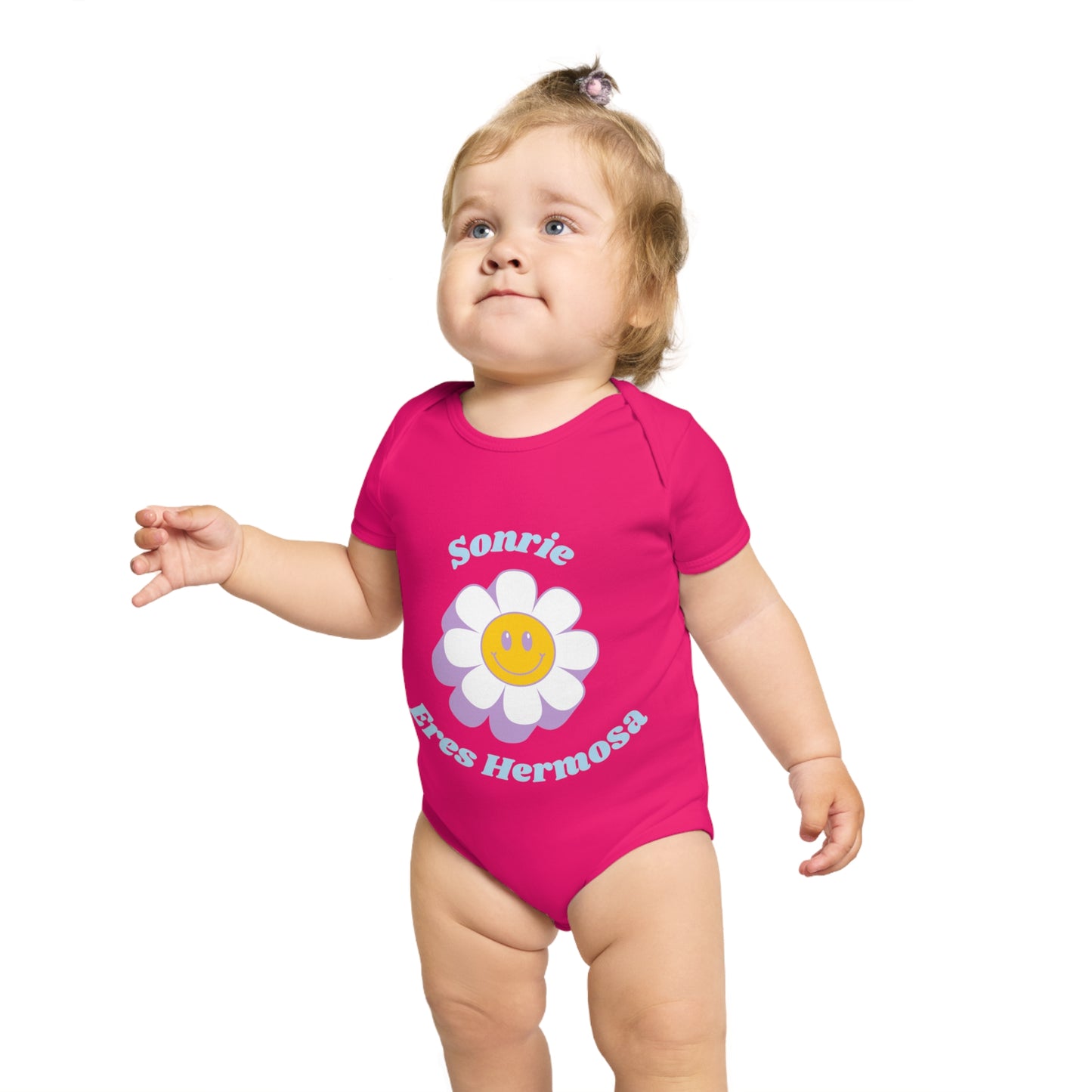 Sonrie Short Sleeve Baby Bodysuit