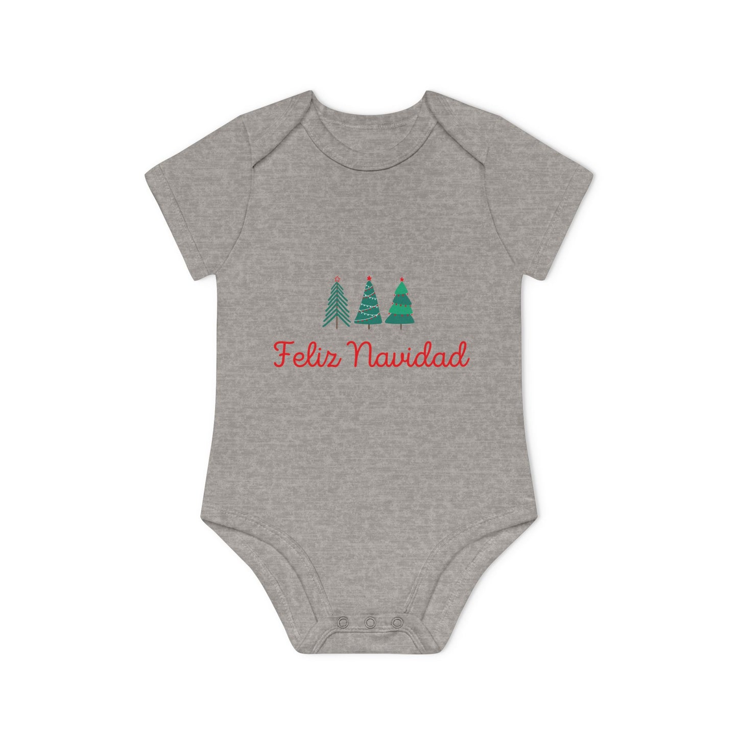 Feliz Navidad Baby Organic Short Sleeve Bodysuit
