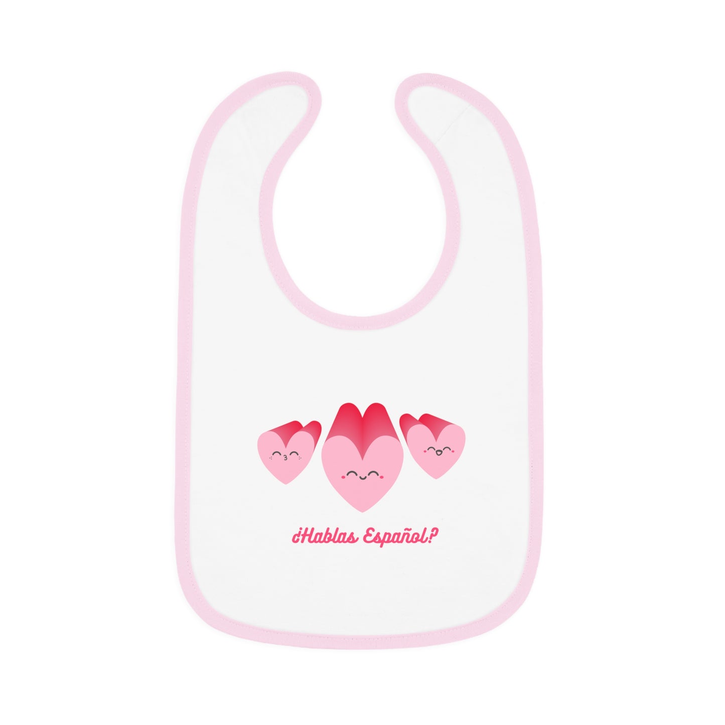 Hablas Baby Contrast Trim Jersey Bib