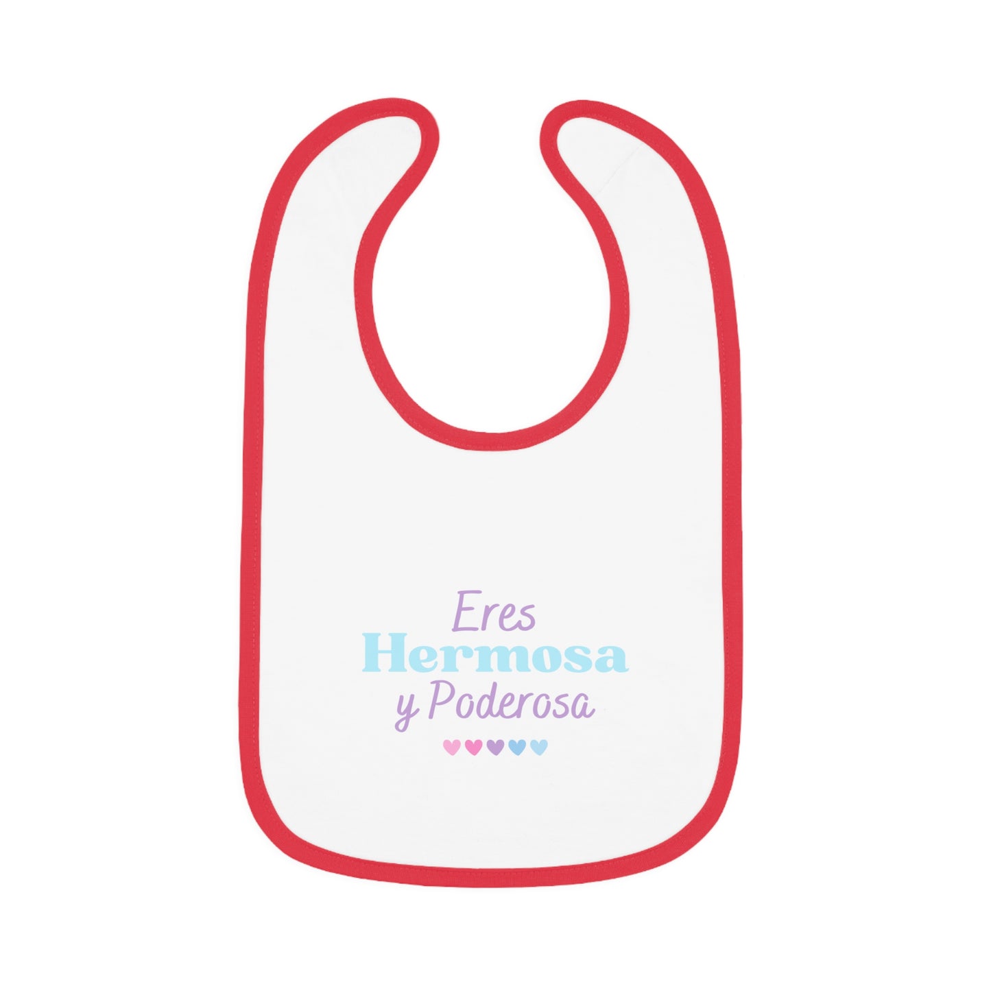 Eres Hermosa Baby Contrast Trim Jersey Bib